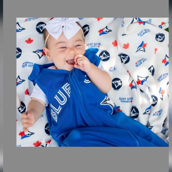 MLB Toronto Blue Jays Sleep Bag Royal Blue, 0-6 Months Up To 18 Lbs - Picture 15 of 16